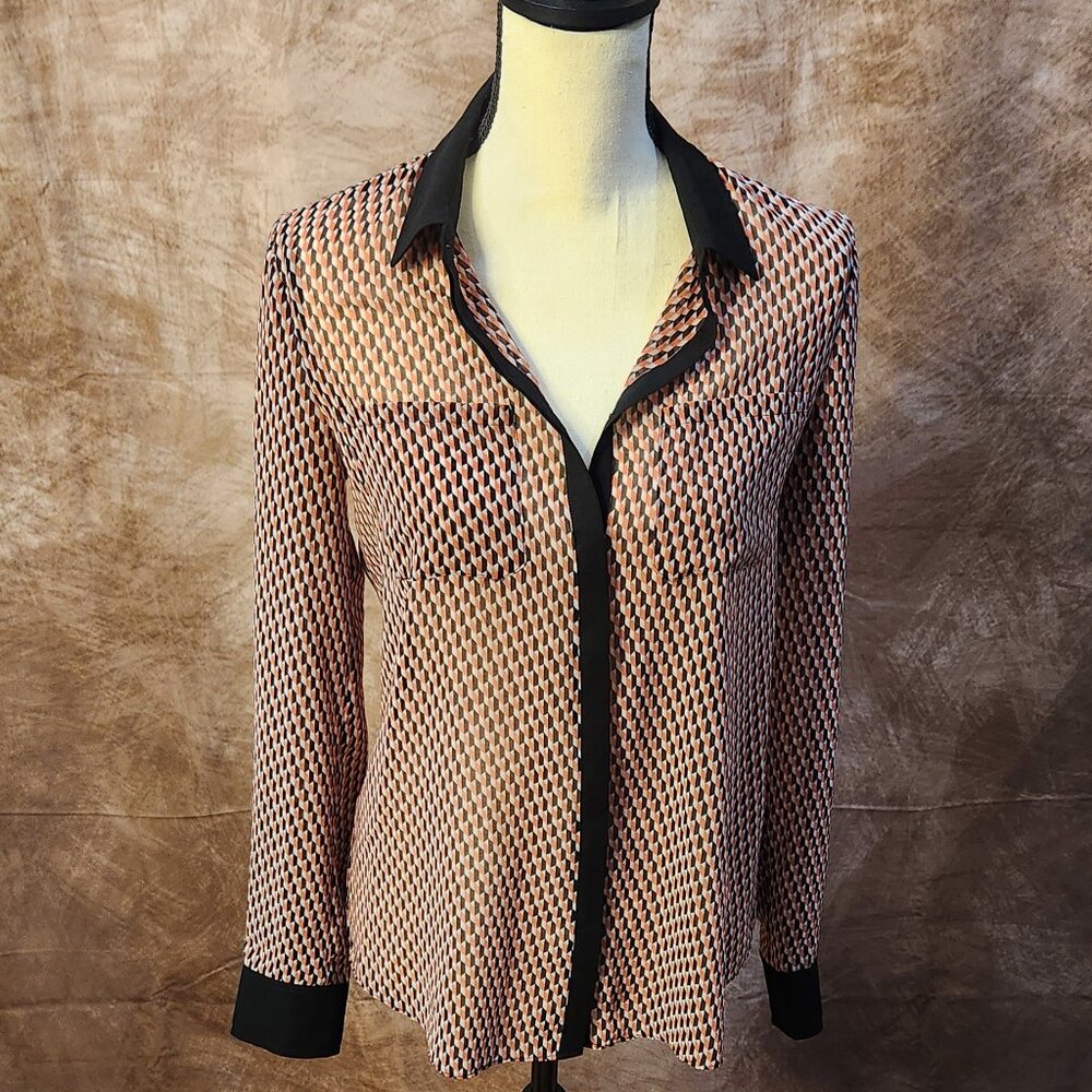 AX Armani Exchange Geometric Print Blouse – Size M